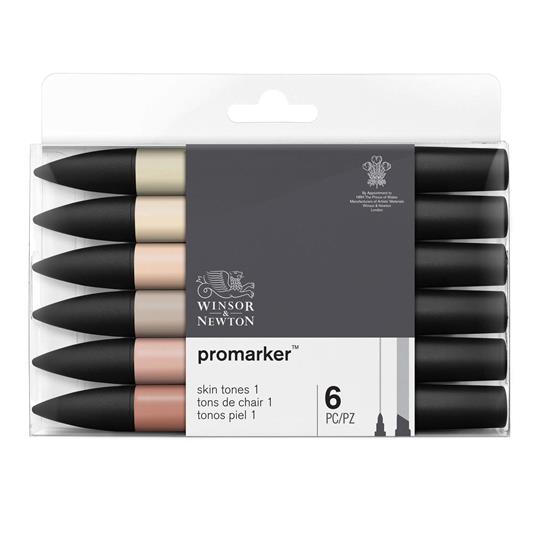 Winsor & Newton 884955070390 evidenziatore 6 pz Combinata Corallo, Avorio, Pesca