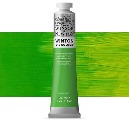 Colore A Olio Winton Winsor & Newton 200ml -phtalo Giallo Verde