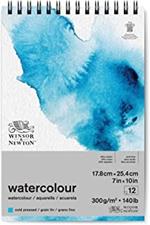 Blocco Acquarello Winsor & Newton 17,8x25,4 Cm 300 Gr 12 Fogli Gr. Fine 25% Coto