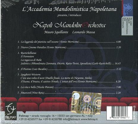 Mandolini al cinema - CD Audio di Napoli Mandolinorchestra - 2