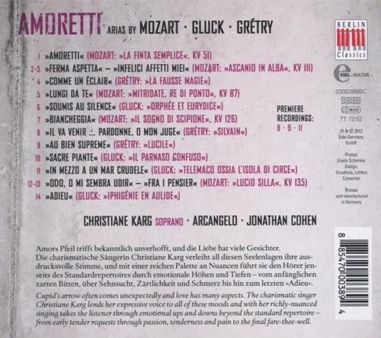 Amoretti - CD Audio di Christiane Karg - 2