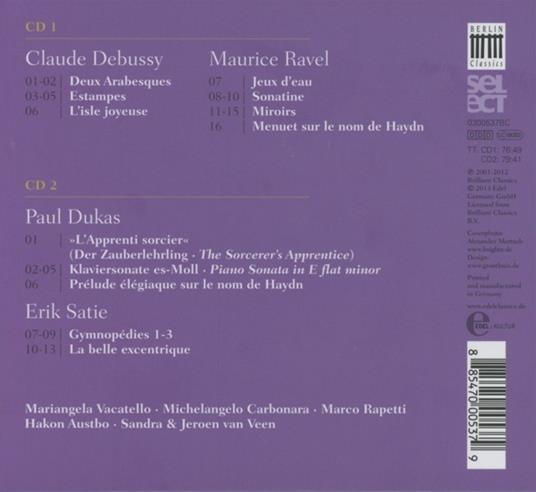 Piano Music Grand-Mondain - CD Audio di Claude Debussy,Maurice Ravel,Erik Satie,Paul Dukas - 2