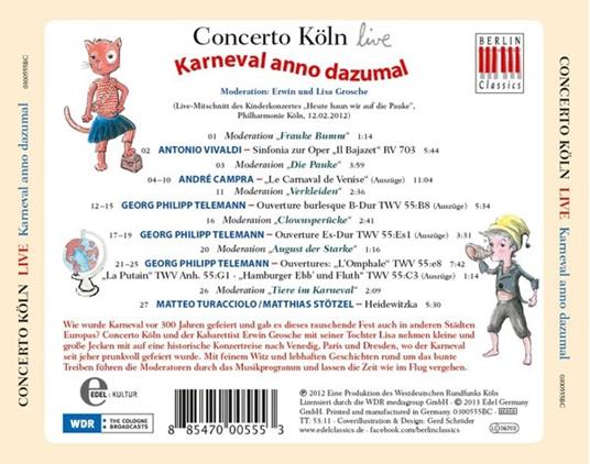 Karneval Anno Dazumal - CD Audio di Concerto Köln - 2