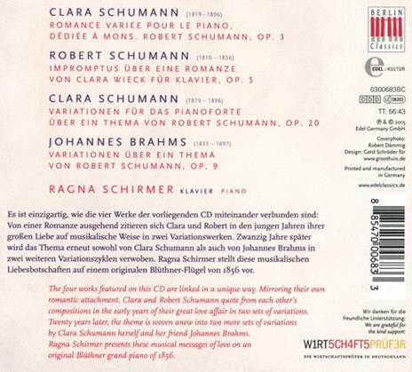 Love in Variations (Digipack) - CD Audio di Ragna Schirmer - 2