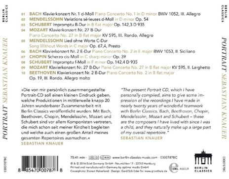 Portrait.piano Masterwork - CD Audio di Sebastian Knauer - 2