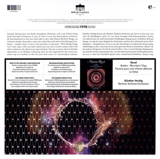 Musica Sinfonica - Vinile LP di Maurice Ravel,Günther Herbig - 2
