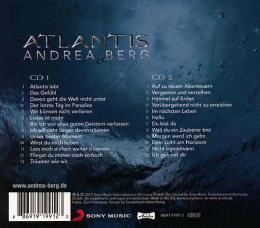 Atlantis - CD Audio di Andrea Berg - 2