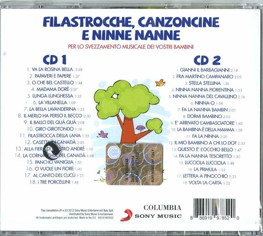 Filastrocche canzoncine & ninne nanne - CD | IBS