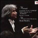 Sinfonia n.41 - Concerto per violino n.5 - CD Audio di Wolfgang Amadeus Mozart,Seiji Ozawa,Myto Chamber Orchestra,Mito Chamber Orchestra,Masuko Ushioda