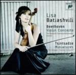 Concerto per violino / Miniatures - CD Audio di Ludwig van Beethoven,Sulkhan Tsintsadze,Elisabeth Batiashvili