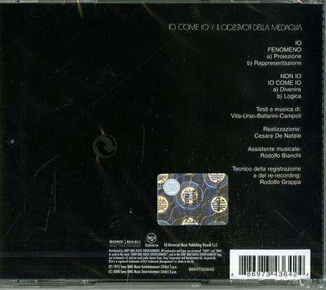 Io come io - CD Audio di Rovescio della Medaglia - 2