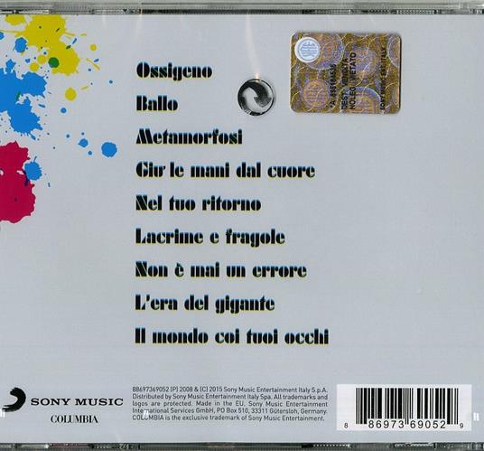 Metamorfosi - CD Audio di Raf - 2