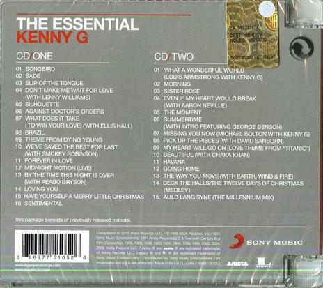 The Essential Kenny G - CD Audio di Kenny G - 2
