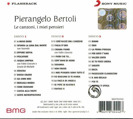 I miei pensieri, le canzoni - CD Audio di Pierangelo Bertoli - 2