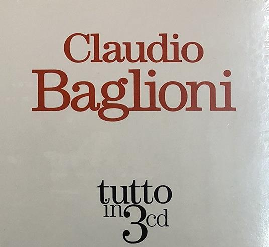 GLI ALTRI TUTTI QUI – CLAUDIO BAGLIONI – (3 CD) – Italian DVDs