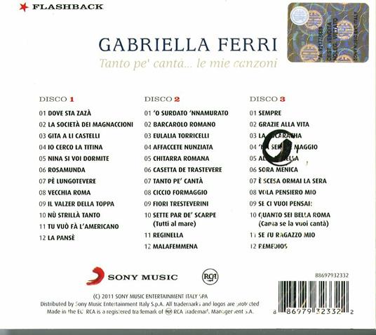 Tanto pè cantà... le mie canzoni - Gabriella Ferri - CD | IBS