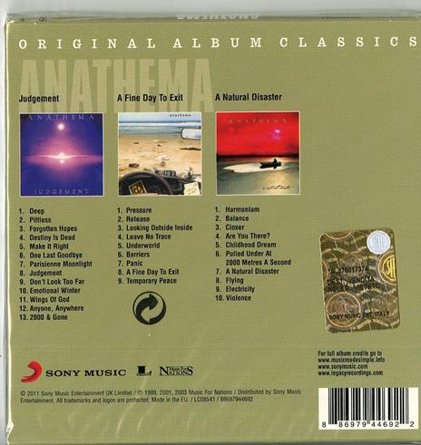 Original Album Classics - CD Audio di Anathema - 2