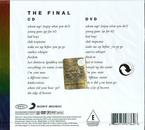 The Final - CD Audio + DVD di Wham! - 2