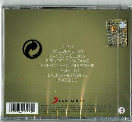 Ancora di più. Cinque passi in più - Alessandra Amoroso - CD