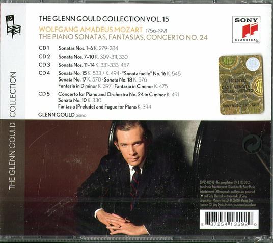 Sonate per pianoforte - Concerto per pianoforte n.24 - Fantasie K397, K475 - Fantasia e fuga K394 - CD Audio di Wolfgang Amadeus Mozart,Glenn Gould - 2