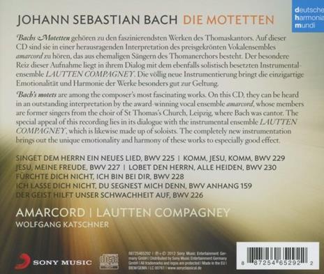 Die Motetten - CD Audio di Johann Sebastian Bach - 2