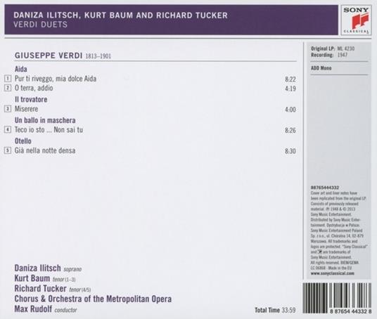Duetti da opere - CD Audio di Giuseppe Verdi,Richard Tucker - 2