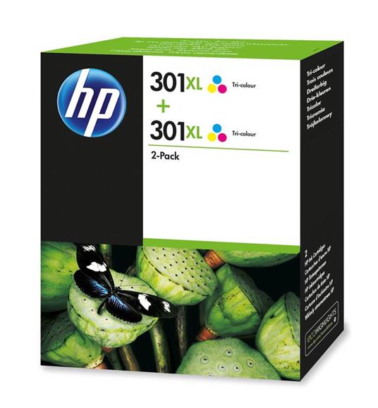HP Confezione da 2 cartucce di inchiostro in tricromia originali ad alta  capacità 301XL - HP - Informatica | IBS