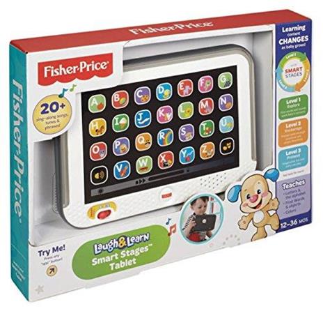 Fisher-Price, Tablet Smart Stages, Giocattolo Educativo con Musica, Luci e Suoni, per bambini 6+mesi - 10