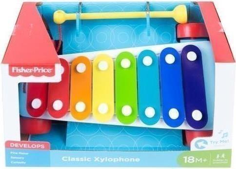 Fisher-Price Xilofono Classico Finto, Giocattolo Trainabile