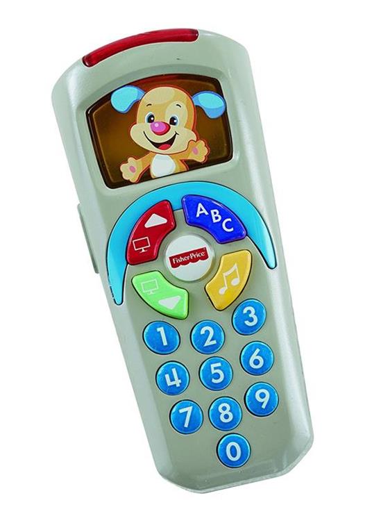 Fisher-Price Telecomando di Cagnolino Ridi & Impara, Giocattolo per Bambini  6+ Mesi