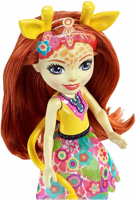 Mattel FKY74. Enchantimals. Bambola + Amico Cucciolo Large. Gillian La Giraffa - 12