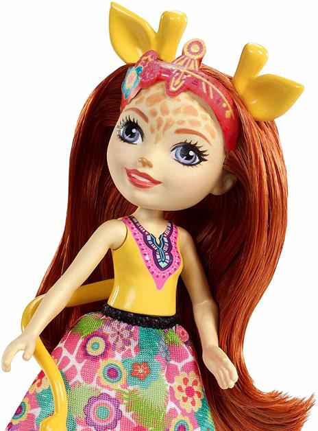 Mattel FKY74. Enchantimals. Bambola + Amico Cucciolo Large. Gillian La Giraffa - 11