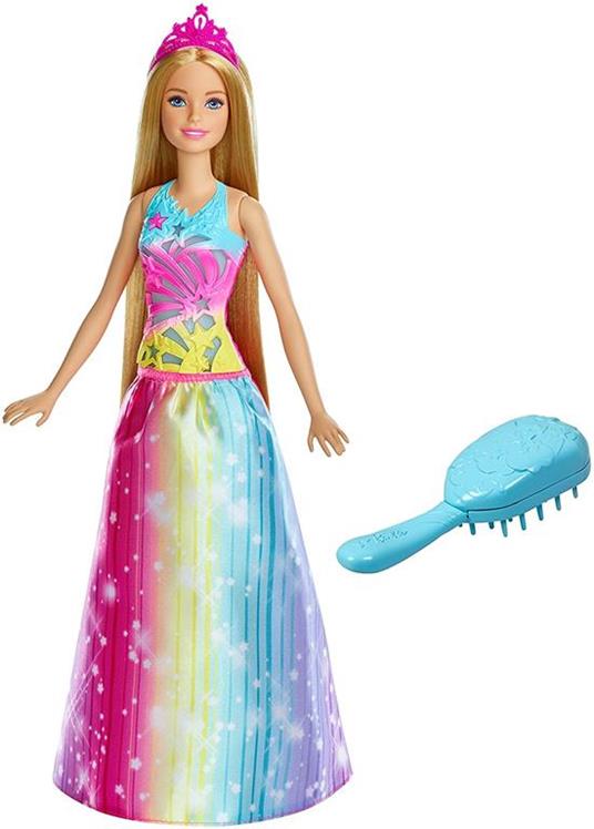 Barbie Fairytale. Principessa Pettina & Brilla (FRB12) - Barbie - Barbie  Modern Fairytale - Bambole Fashion - Giocattoli | IBS