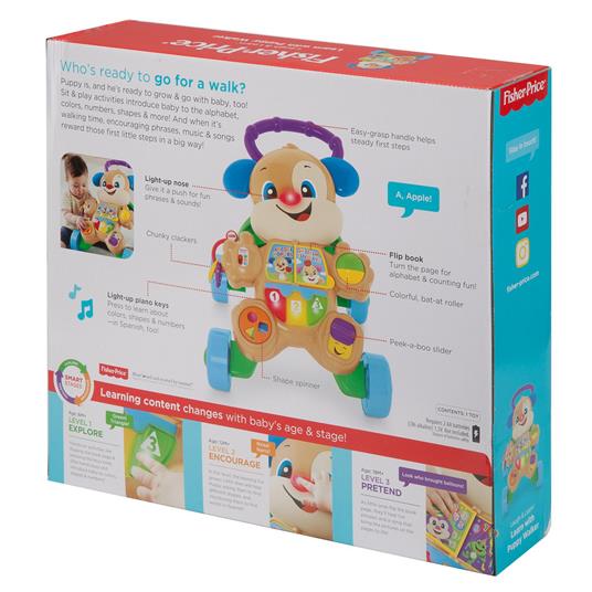 Fisher-Price Cagnolino Primi Passi Smart Stages, Giocattolo Istruttivo per  Bambini 6+ Mesi - Fisher Price - Giochi interattivi - Giocattoli | IBS