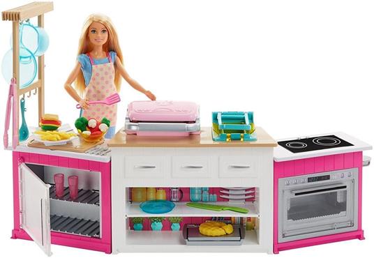 Barbie. Cucina con Bambola. Plastilina in 5 Colorazioni e Oltre 20 Accessori - 9