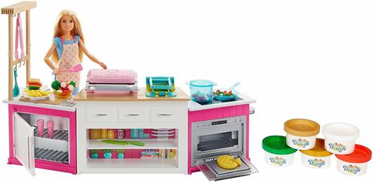 Barbie. Cucina con Bambola. Plastilina in 5 Colorazioni e Oltre 20 Accessori - 24