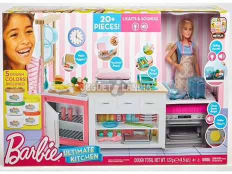 Barbie. Cucina con Bambola. Plastilina in 5 Colorazioni e Oltre 20 Accessori - 5