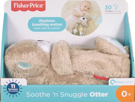 Fisher-Price Lontra Rilassante Soffici Suoni, per Neonati da 0+ mesi. Mattel (FXC66) - 5