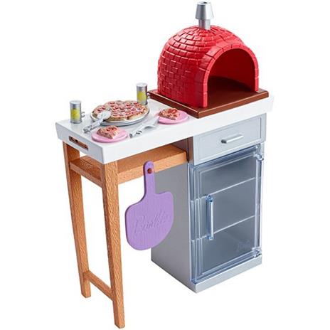 Barbie Accessori Esterni. Pizza Oven (FXG39) - 2