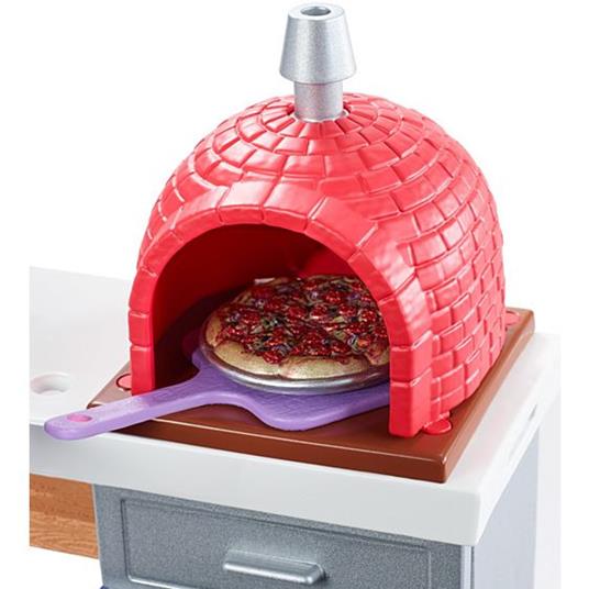 Barbie Accessori Esterni. Pizza Oven (FXG39) - 4