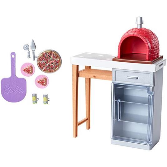 Barbie Accessori Esterni. Pizza Oven (FXG39) - 7