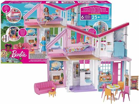 Barbie Casa di Malibu, Casa per Bambole con Accessori - Barbie - Barbie  Estate - Bambole Fashion - Giocattoli | IBS