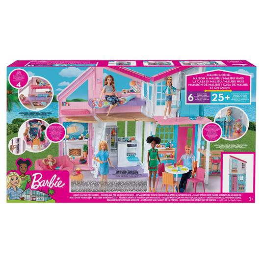 Barbie Casa di Malibu, Casa per Bambole con Accessori - Barbie - Barbie  Estate - Bambole Fashion - Giocattoli | IBS