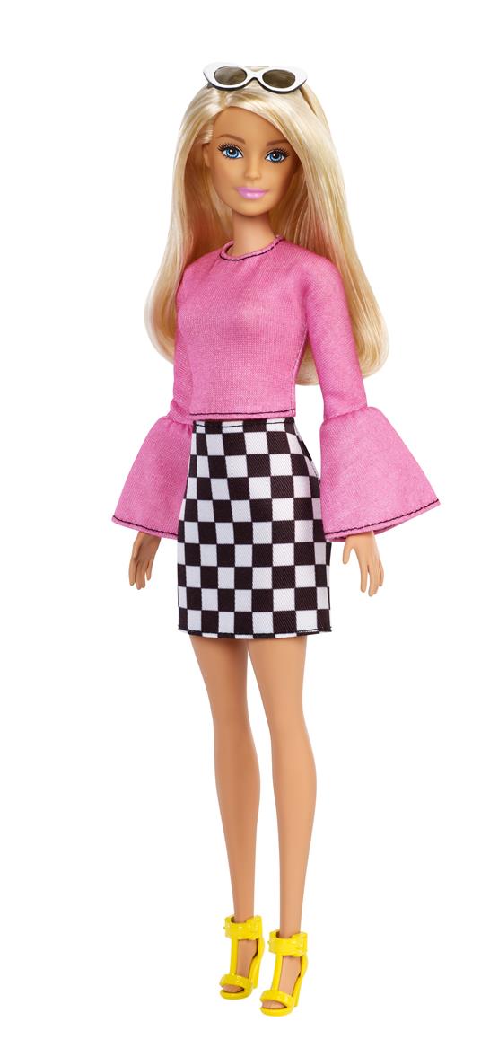 Barbie. Bambola Fashionistas con Gonna a Quadretti Chic
