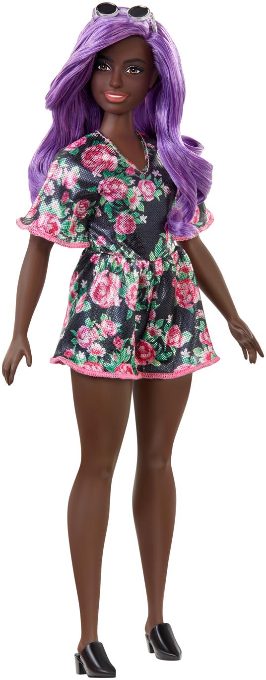 Barbie Fashionista. Bambola Afroamericana con Vestito a Fiori