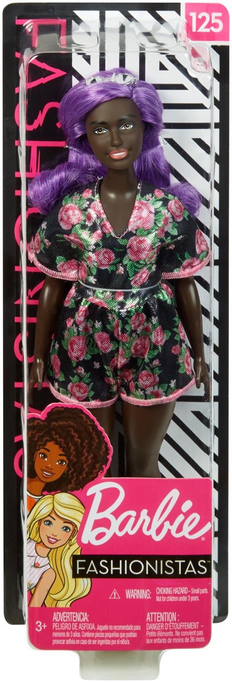 Barbie Fashionista. Bambola Afroamericana con Vestito a Fiori - 5