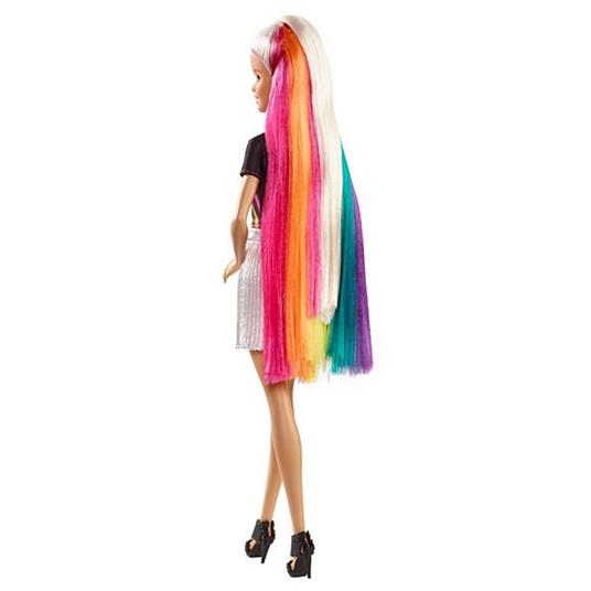 Barbie Capelli Arcobaleno Bambola con Accessori inclusi, Giocattolo per Bambini 3+ Anni. Mattel (FXN96) - 12