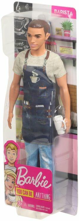 Barbie Ken Barista Bambola con Accessori, Giocattolo per Bambini 3+ Anni, Multicolore, FXP03 - 2