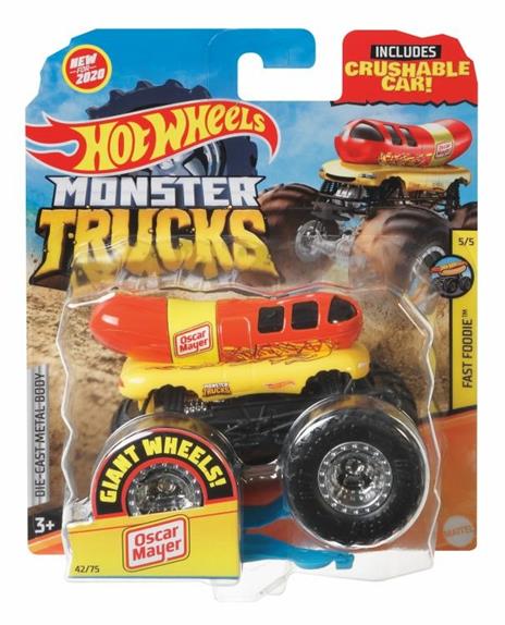 Hot Wheels- Monster Truck in Scala 1:64, Veicolo Singolo a Sorpresa, Assortimento Casuale - 4