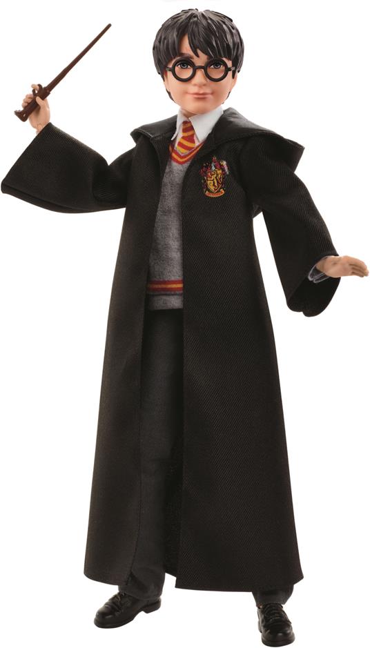 Harry Potter Personaggio Harry con Uniforme di Hogwarts e Bacchetta - 7